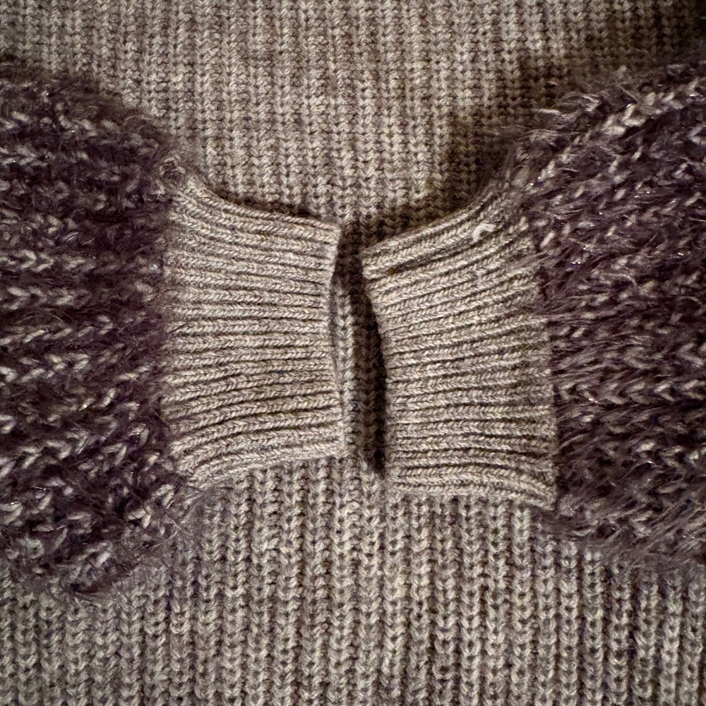 Berretti Women's Size S Gray Oversized Ribbed Knit Sweater Alpaca Wool‎ Blend M - Picture 11 of 13